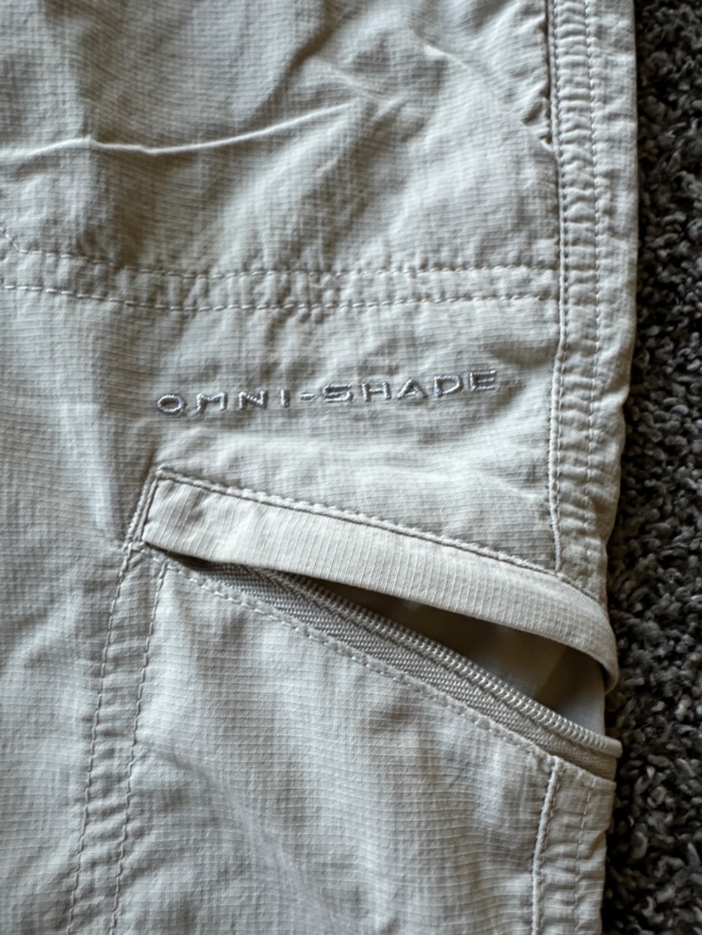 Columbia Light Beige Casual Fishing Straight-Leg Water Wicking Pant Size 6 Sport - Picture 4 of 11